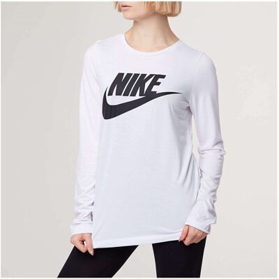 Långärmade T-shirts Nike Wmns Essential Top LS Hbr EU XS Dam Långärmade T-shirts Nike Wmns Essential Top LS Hbr EU XS Dam