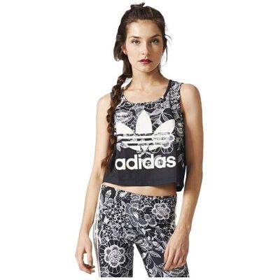 Linnen / Ärmlösa T-shirts adidas Originals The Farm Florido Crop Tank Top EU M Dam Linnen / Ärmlösa T-shirts adidas Originals The Farm Florido Crop Tank Top EU M Dam