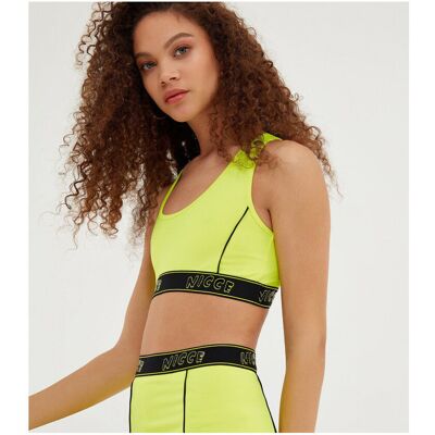 Linnen / Ärmlösa T-shirts Nicce London Carbon racerback bra EU S Dam Linnen / Ärmlösa T-shirts Nicce London Carbon racerback bra EU S Dam