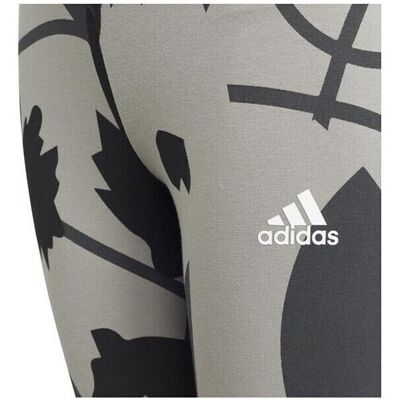 adidas Girls Icons Sport Cotton 3 Stripes Wild Shapes - Leggings adidas Girls Icons Sport Cotton 3 Stripes Wild Shapes - Leggings