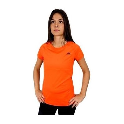 Adidas M67082 Dam Orange Träning T-shirt hela året Adidas M67082 Dam Orange Träning T-shirt hela året