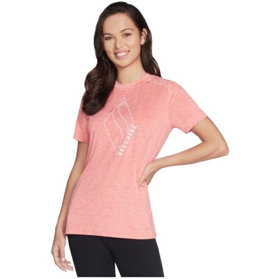 Skechers W1TS327CRL Rosa Träningströja - T-shirt Skechers W1TS327CRL Rosa Träningströja - T-shirt