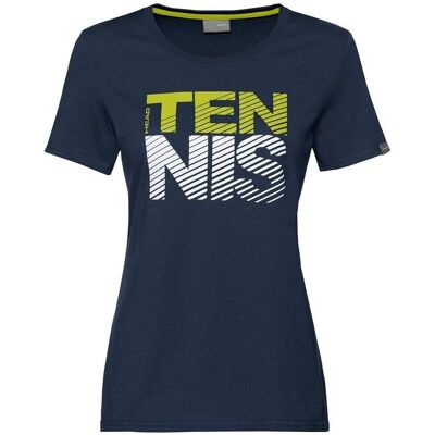 Dam tennis T-shirt Head Club Lisa 814469DB navy blå - T-Shirt Dam tennis T-shirt Head Club Lisa 814469DB navy blå - T-Shirt