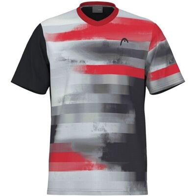 Head Topspin 2024 Svart/Gråröd/T-shirt för pojke Head Topspin 2024 Svart/Gråröd/T-shirt för pojke