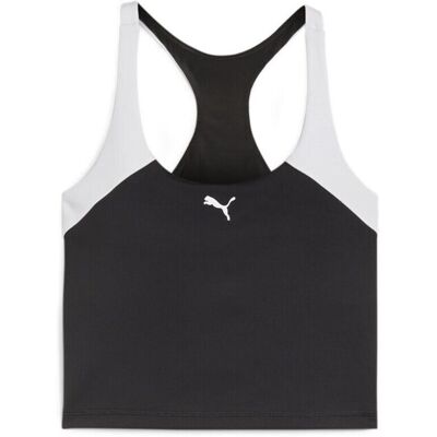 Puma Svart/Vit Ärmlös Tränings-T-shirt - T-shirt Puma Svart/Vit Ärmlös Tränings-T-shirt - T-shirt