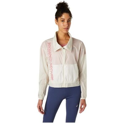 Asics 2012B899200 Rosa/Vit Lätt Vattenavvisande Jacka - Jacka Asics 2012B899200 Rosa/Vit Lätt Vattenavvisande Jacka - Jacka