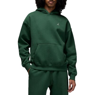 Jordan Grön Huvtröja - Bomull/Polyester Fleece - S Jordan Grön Huvtröja - Bomull/Polyester Fleece - S