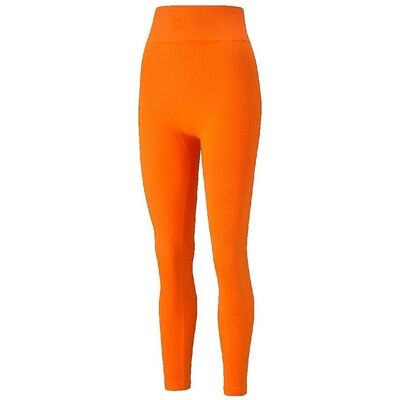 Puma Infuse Evoknit Leggings - Orange - Small - Leggings Puma Infuse Evoknit Leggings - Orange - Small - Leggings