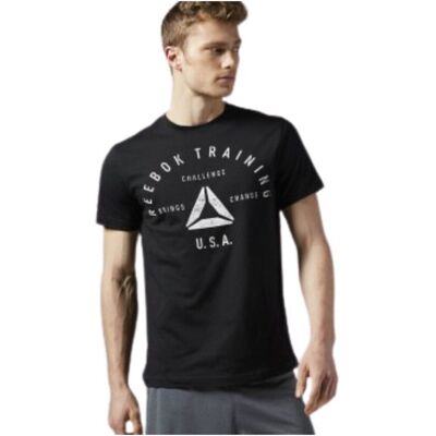 T-shirts med korta ärmar Reebok Sport Stamp EU XS Herr T-shirts med korta ärmar Reebok Sport Stamp EU XS Herr