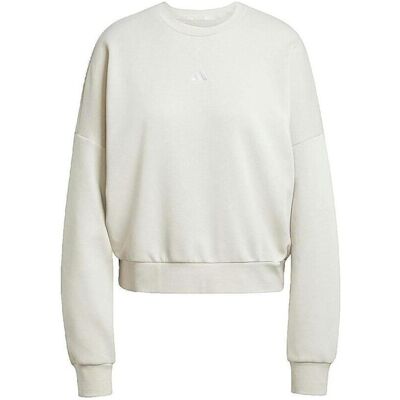 ADIDAS - Essentials Small Logo Feelcomfy - Vit - Sweatshirt ADIDAS - Essentials Small Logo Feelcomfy - Vit - Sweatshirt