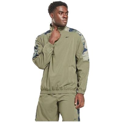 Långärmade T-shirts Reebok Sport T-shirt manches longues Camo avec zip quart EU S Herr Långärmade T-shirts Reebok Sport T-shirt manches longues Camo avec zip quart EU S Herr