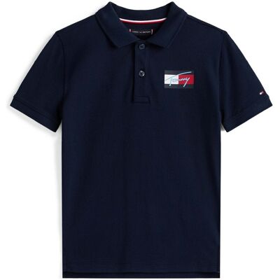 Polotröjor med korta ärmar Tommy Hilfiger Tommy Script Flag Ss 8 år Pojkar Polotröjor med korta ärmar Tommy Hilfiger Tommy Script Flag Ss 8 år Pojkar