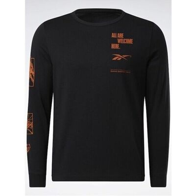 Långärmade T-shirts Reebok Sport HM6240 EU S,EU M Herr Långärmade T-shirts Reebok Sport HM6240 EU S,EU M Herr