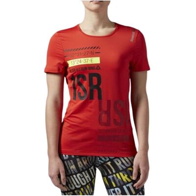 T-shirts med korta ärmar Reebok Sport AX8931 EU S,EU M,EU L,EU XS,EU XXS Dam T-shirts med korta ärmar Reebok Sport AX8931 EU S,EU M,EU L,EU XS,EU XXS Dam
