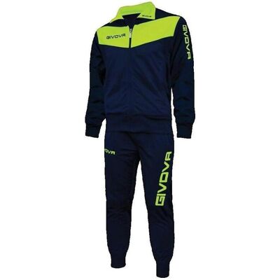 Sportoverall Givova Survêtement coupe ajustée bleu EU L Dam Sportoverall Givova Survêtement coupe ajustée bleu EU L Dam
