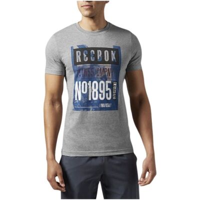 T-shirts med korta ärmar Reebok Sport AA3744 EU S Herr T-shirts med korta ärmar Reebok Sport AA3744 EU S Herr
