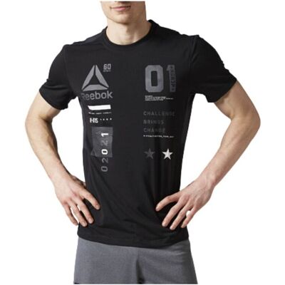 T-shirts med korta ärmar Reebok Sport AX9378 EU S Herr T-shirts med korta ärmar Reebok Sport AX9378 EU S Herr