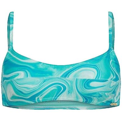 Bikinibyxa / Bikini-bh Superdry Haut de bikini imprimé bleu EU S,EU M,EU L,EU XL Dam Bikinibyxa / Bikini-bh Superdry Haut de bikini imprimé bleu EU S,EU M,EU L,EU XL Dam