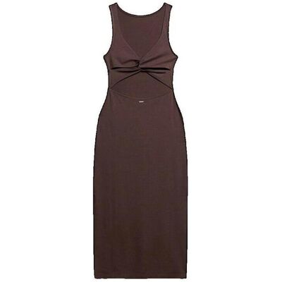 Långklänningar Superdry Robe Midi Sans Manches Twist Back EU M,EU XL Dam Långklänningar Superdry Robe Midi Sans Manches Twist Back EU M,EU XL Dam