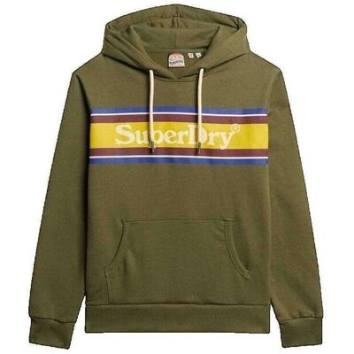 Huvtröjor Superdry Venue Stripe Relaxed EU S Huvtröjor Superdry Venue Stripe Relaxed EU S