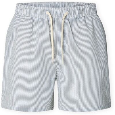 Shorts & Bermudas Selected Cooper-Seersucker Swim Trunks - Blue Mirage EU S Herr Shorts & Bermudas Selected Cooper-Seersucker Swim Trunks - Blue Mirage EU S Herr
