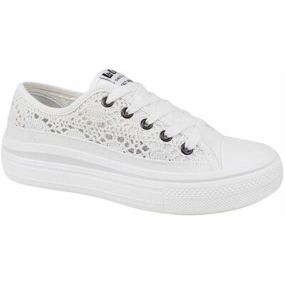 Lee Cooper LCW23441617 Vita Dam Sneakers - Hela Året Lee Cooper LCW23441617 Vita Dam Sneakers - Hela Året