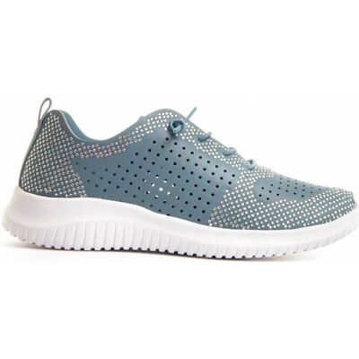 Montevita Sneakers 87208 - Blå - Bekväm passform - Antislip sula - Sneakers Montevita Sneakers 87208 - Blå - Bekväm passform - Antislip sula - Sneakers
