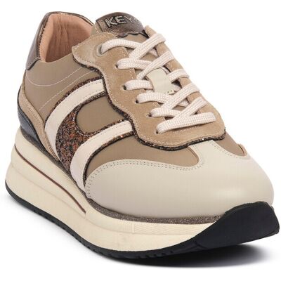 Sneakers Keys BEIGE SILVIA 37,38,39,40 Dam Sneakers Keys BEIGE SILVIA 37,38,39,40 Dam