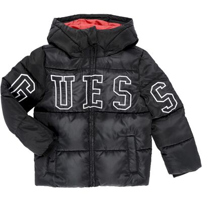 Dunjackor Guess HOODED PADDED LS PUFFER W/ZIP 12 ans Pojkar Dunjackor Guess HOODED PADDED LS PUFFER W/ZIP 12 ans Pojkar