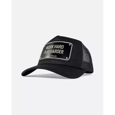 Mössor John Hatter & Co WORK HARD PLAY HARDER BLACK 1-1073-U00 One size Herr Mössor John Hatter & Co WORK HARD PLAY HARDER BLACK 1-1073-U00 One size Herr