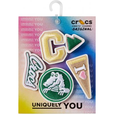 Tillbehör skor Crocs JIBBITZ Crocs Varsity Patch 5 Pack One size Dam Tillbehör skor Crocs JIBBITZ Crocs Varsity Patch 5 Pack One size Dam