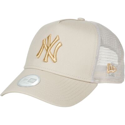 Keps New-Era FEMALE METALLIC TRUCKER NEW YORK YANKEES STNMTG One size Dam Keps New-Era FEMALE METALLIC TRUCKER NEW YORK YANKEES STNMTG One size Dam
