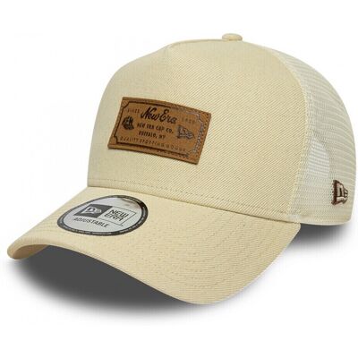 Keps New-Era Denim leather patch trucker newera One size Herr Keps New-Era Denim leather patch trucker newera One size Herr