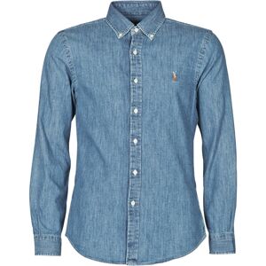 Skjortor med långa ärmar Polo Ralph Lauren CHEMISE CINTREE SLIM FIT EN JEAN DENIM BOUTONNE LOGO PONY PLAYER EU XXL,EU S,EU M,EU L,EU XL,EU XS Herr Skjortor med långa ärmar Polo Ralph Lauren CHEMISE CINTREE SLIM FIT EN JEAN DENIM BOUTONNE LOGO PONY PLAYER EU XXL,EU S,EU M,EU L,EU XL,EU XS Herr