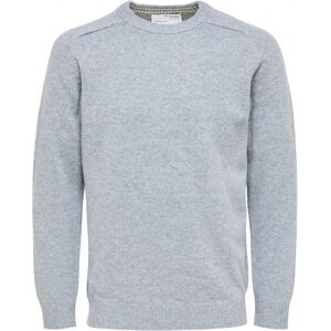 Tröjor Selected Wool Jumper New Coban - Medium Grey Melange EU XXL,EU L Herr Tröjor Selected Wool Jumper New Coban - Medium Grey Melange EU XXL,EU L Herr