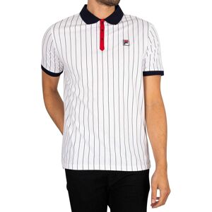 Polotröjor med korta ärmar Fila Klassisk vintage strippad pikétröja EU XXL,EU M,EU L Herr Polotröjor med korta ärmar Fila Klassisk vintage strippad pikétröja EU XXL,EU M,EU L Herr