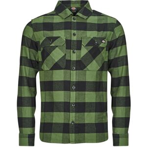 Skjortor med långa ärmar Dickies NEW SACRAMENTO SHIRT PINE GREEN EU S,EU M Herr Skjortor med långa ärmar Dickies NEW SACRAMENTO SHIRT PINE GREEN EU S,EU M Herr
