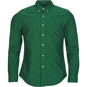 Skjortor med långa ärmar Polo Ralph Lauren CHEMISE AJUSTEE SLIM FIT EN OXFORD LEGER EU S,EU M Herr Skjortor med långa ärmar Polo Ralph Lauren CHEMISE AJUSTEE SLIM FIT EN OXFORD LEGER EU S,EU M Herr