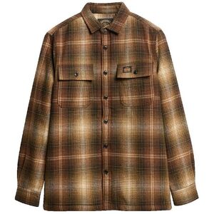 Skjortor med långa ärmar Superdry Surchemise Wool Miller Marron Homme EU XL Herr Skjortor med långa ärmar Superdry Surchemise Wool Miller Marron Homme EU XL Herr