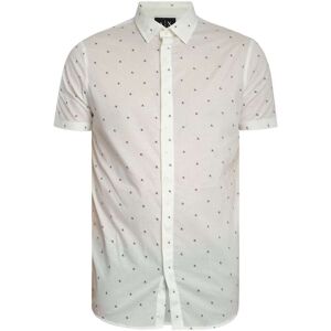 Skjortor med korta ärmar EAX Slim-skjorta med logotypmönster EU XXL,EU S,EU M,EU L,EU XL Herr Skjortor med korta ärmar EAX Slim-skjorta med logotypmönster EU XXL,EU S,EU M,EU L,EU XL Herr