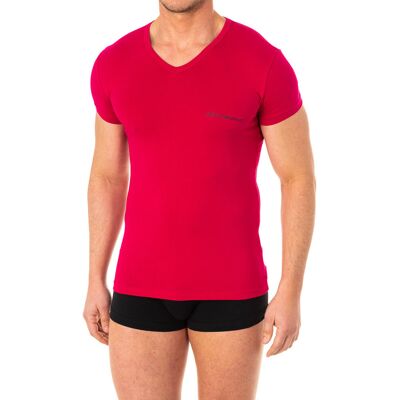 Emporio Armani Rosa V-ringning T-shirt med korta ärmar - T-shirt Emporio Armani Rosa V-ringning T-shirt med korta ärmar - T-shirt
