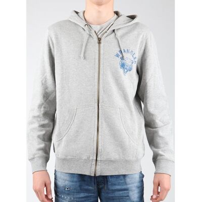Fleecetröjor Wrangler Hoodie Zip Sweat W6497JE37 EU XXL Herr Fleecetröjor Wrangler Hoodie Zip Sweat W6497JE37 EU XXL Herr