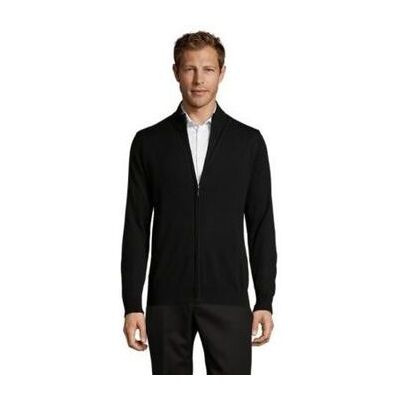 Tröjor Sols GORDON MEN Svart - Herrstickad jacka med dragkedja EU XXL,EU S,EU M,EU L,EU XL,EU 3XL Herr Tröjor Sols GORDON MEN Svart - Herrstickad jacka med dragkedja EU XXL,EU S,EU M,EU L,EU XL,EU 3XL Herr