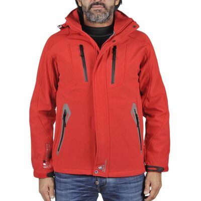 Peak Mountain Cilo Softshell Jacka - Vattentät, Andningsbar, Röd - S Peak Mountain Cilo Softshell Jacka - Vattentät, Andningsbar, Röd - S