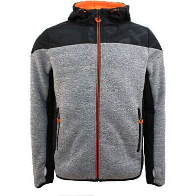 Degre Celsius Cooper hybrid fleecejacka - Grå - Herr 2XL Degre Celsius Cooper hybrid fleecejacka - Grå - Herr 2XL