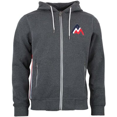 Huvtröjor Peak Mountain Sweat zippé à capuche homme CHARLES EU XXL,EU M,EU L Huvtröjor Peak Mountain Sweat zippé à capuche homme CHARLES EU XXL,EU M,EU L