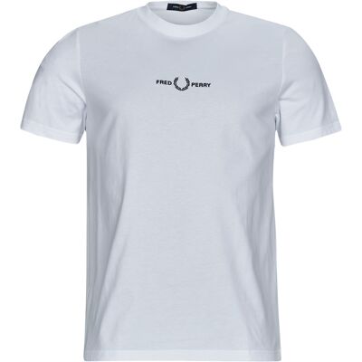 T-shirts med korta ärmar Fred Perry EMBROIDERED T-SHIRT EU S,EU M,EU L,EU XL Herr T-shirts med korta ärmar Fred Perry EMBROIDERED T-SHIRT EU S,EU M,EU L,EU XL Herr