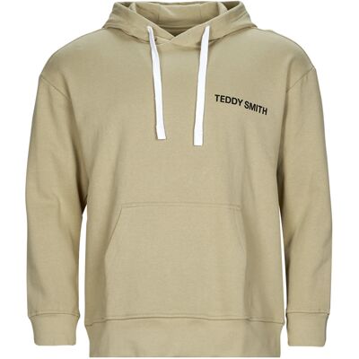 Teddy Smith S-REQUIRED HOOD Beige - Huvtröja Teddy Smith S-REQUIRED HOOD Beige - Huvtröja