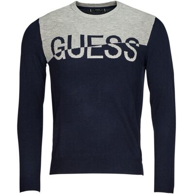 Guess ALEX LS CN LOGO SWEATER - Tröja, Marinblå, Lång Ärmlängd - Kläder Guess ALEX LS CN LOGO SWEATER - Tröja, Marinblå, Lång Ärmlängd - Kläder