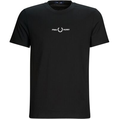 T-shirts med korta ärmar Fred Perry EMBROIDERED T-SHIRT EU XXL,EU S,EU M,EU L,EU XL Herr T-shirts med korta ärmar Fred Perry EMBROIDERED T-SHIRT EU XXL,EU S,EU M,EU L,EU XL Herr